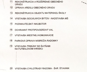 Aktuality / ZÁMERY ROZVOJA A MODERNIZÁCIE OBCE