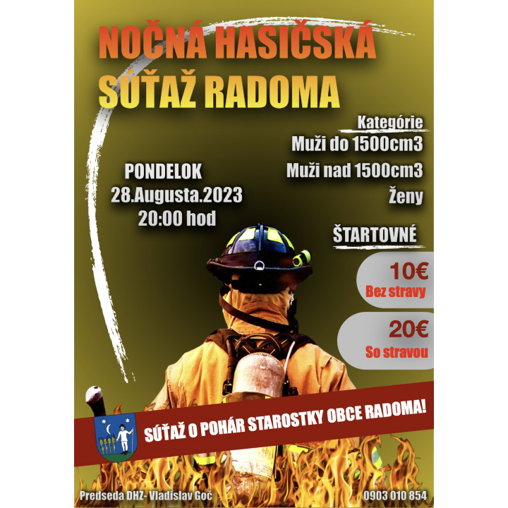 Nočná hasičská súťaž 