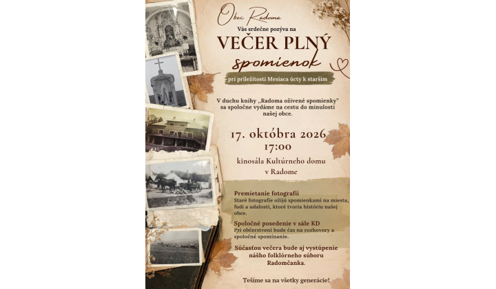 Večer plný spomienok