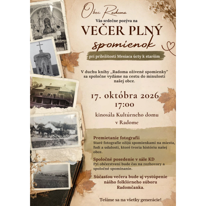 Večer plný spomienok